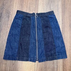 H&M denim panel skirt